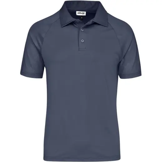 Mens Santorini Golf Shirt Grey